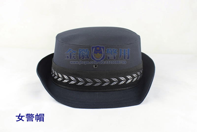 99式女警察冬帽 女公安正装帽子 女警察卷檐帽 女警帽